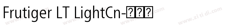 Frutiger LT LightCn字体转换